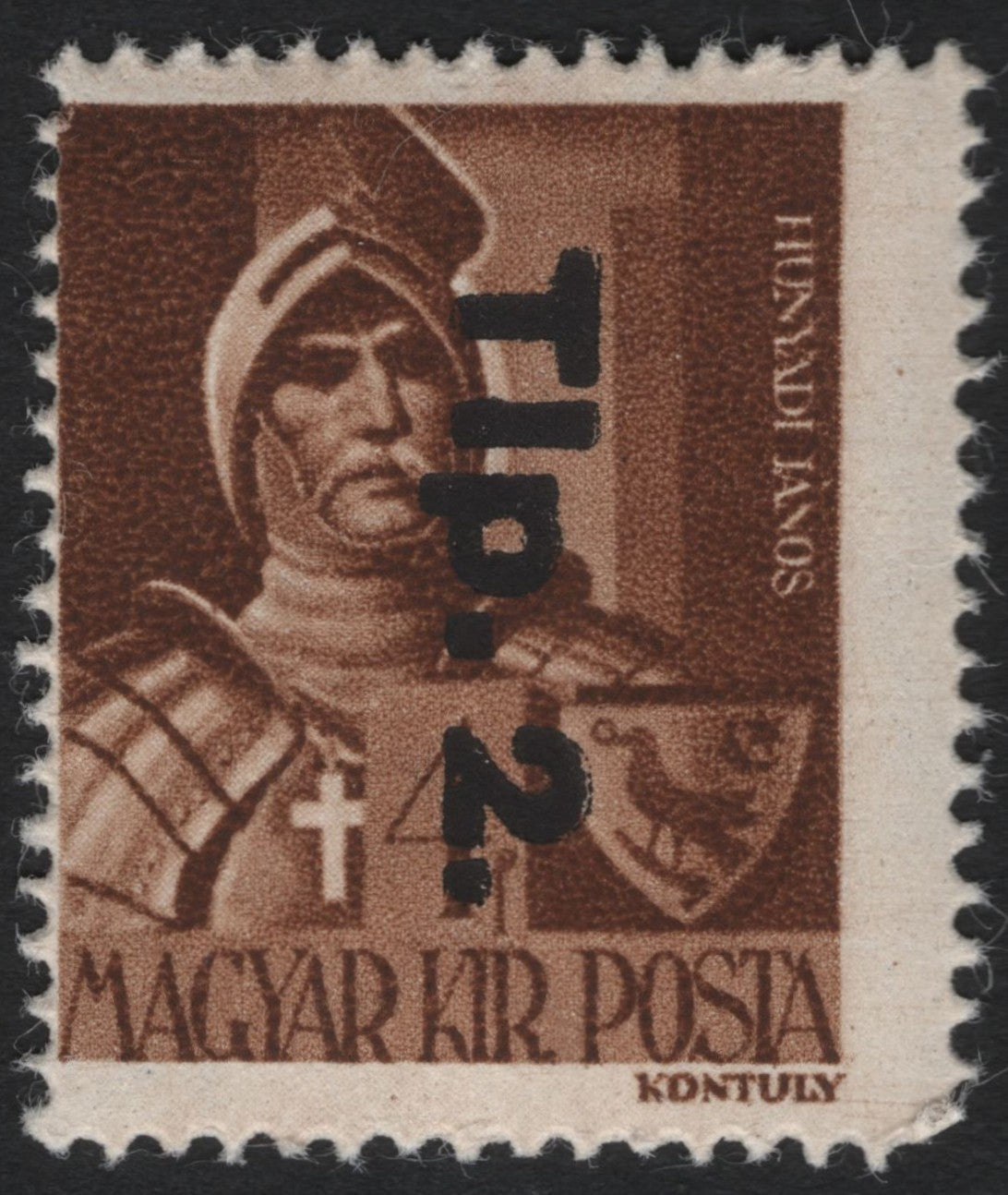 SCG9881 - Hungary – Hunyadi János “T.I.P. 2” Surcharge (c. 1920s–30s)