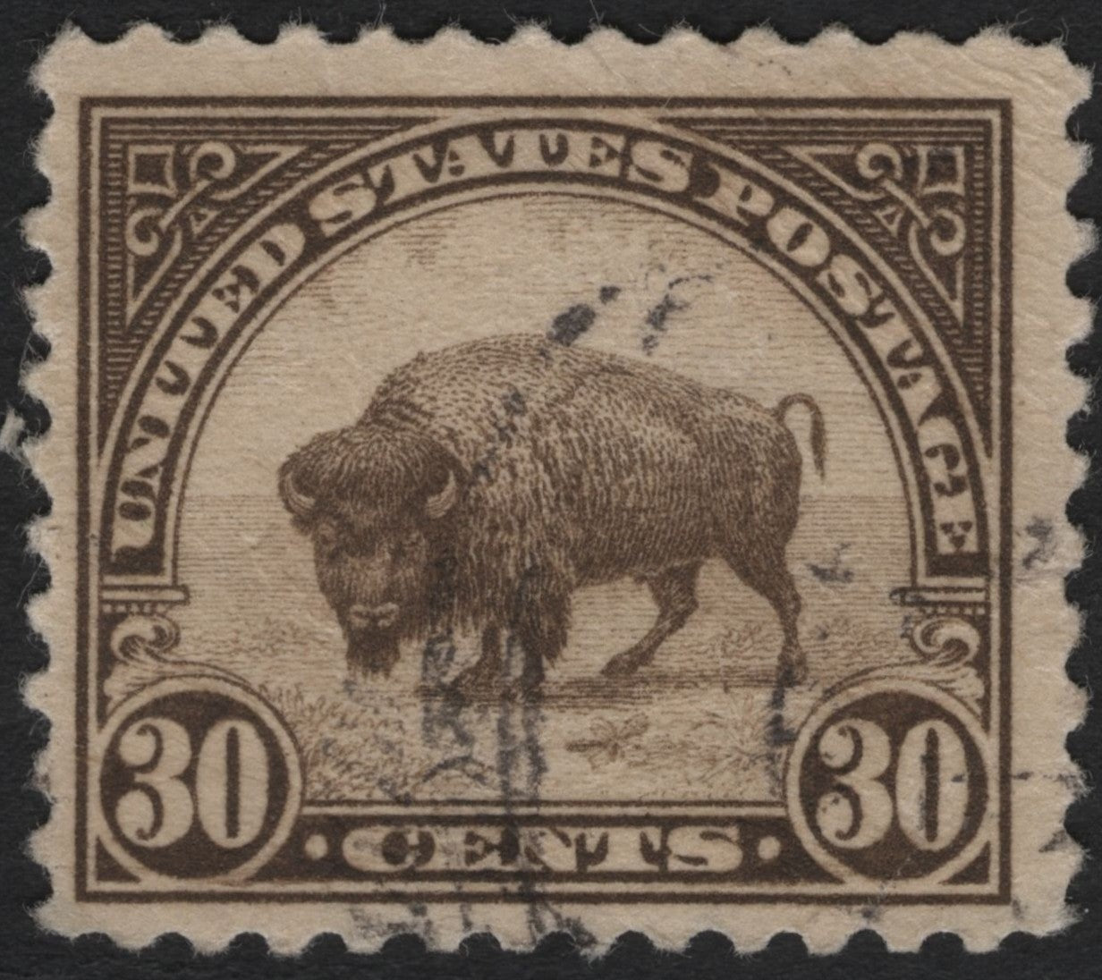 SCG8881 - United States 1923 Bison – 30¢ Definitive (Buffalo Nickel Design Influence)