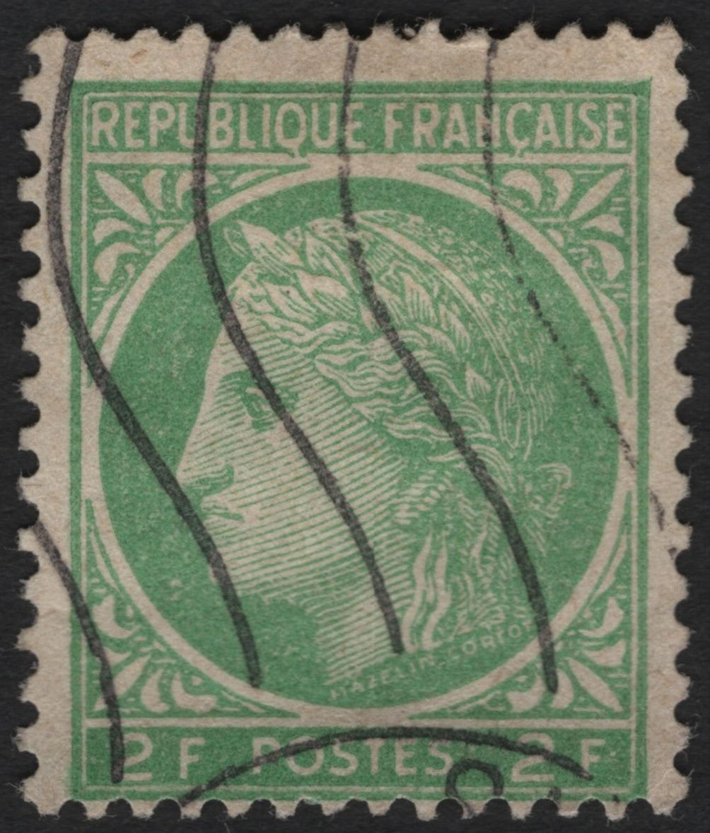 SCG8886 - France 2 Francs “Type Blanc” – Green (c.1900s)