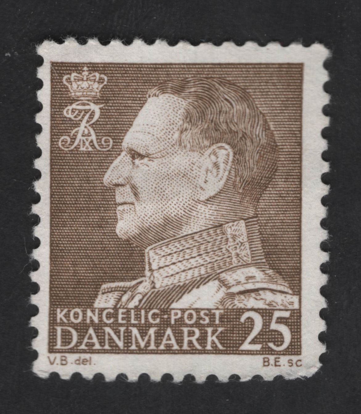 SCG13651 - Denmark 25 Øre – King Frederik IX Definitive Stamp