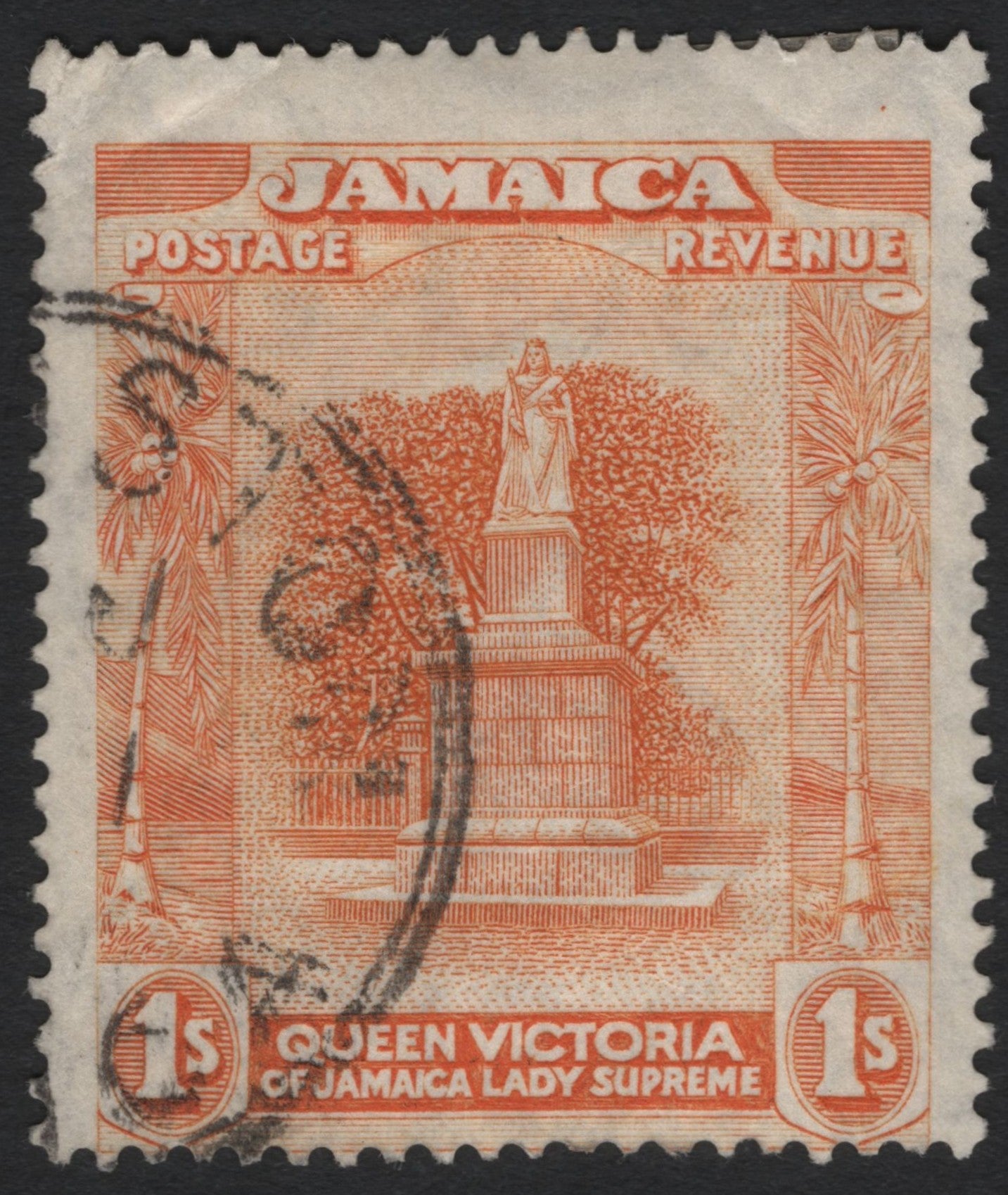 SCG9000 - Jamaica 1 Shilling Queen Victoria – “Lady Supreme” (Statue Issue)