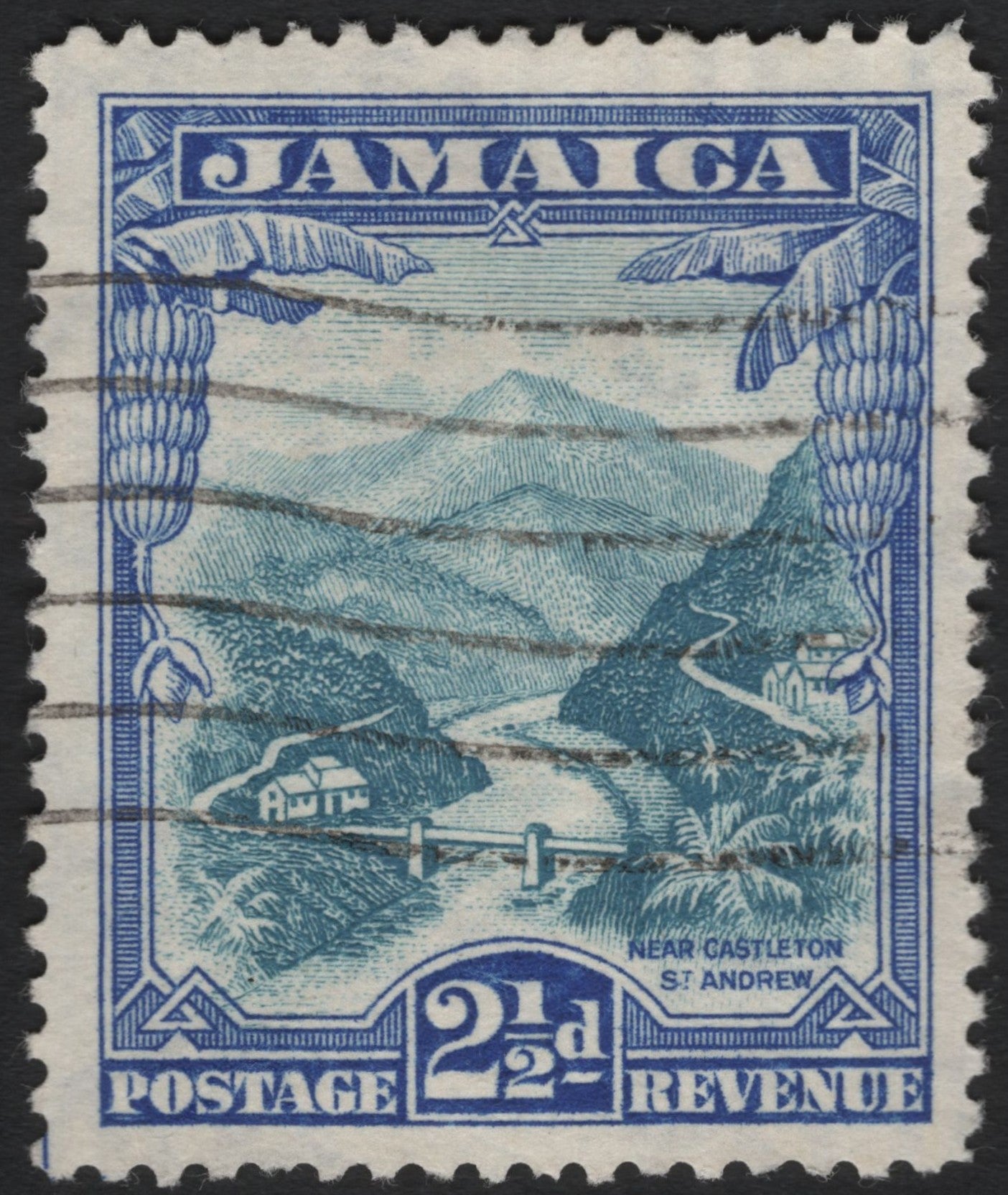 SCG9006 -  Jamaica 2½d “Near Castleton, St. Andrew” Landscape (c.1938–52)
