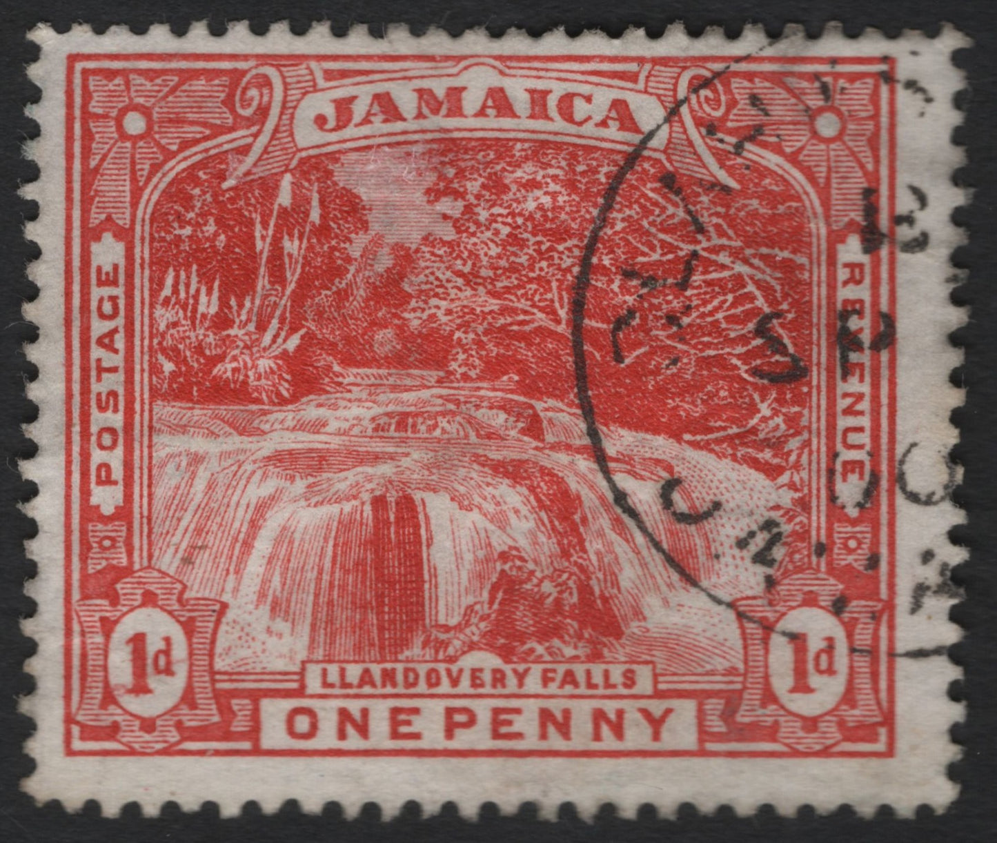 SCG9032 - Jamaica 1d Llandovery Falls – KGVI Era Scenic Definitive