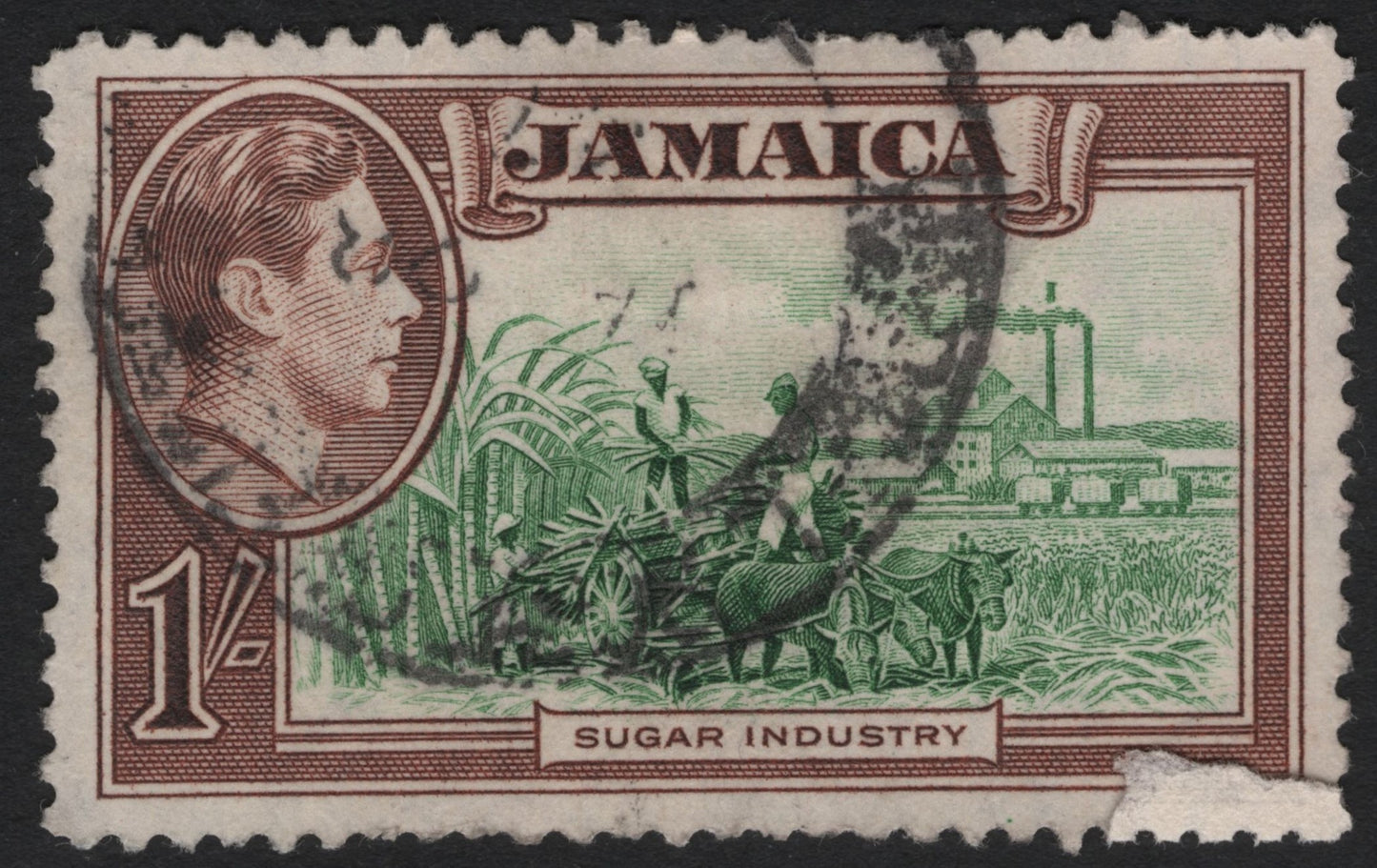 SCG9036 - 🇯🇲 Jamaica – 1 Shilling “Sugar Industry” (King George VI)