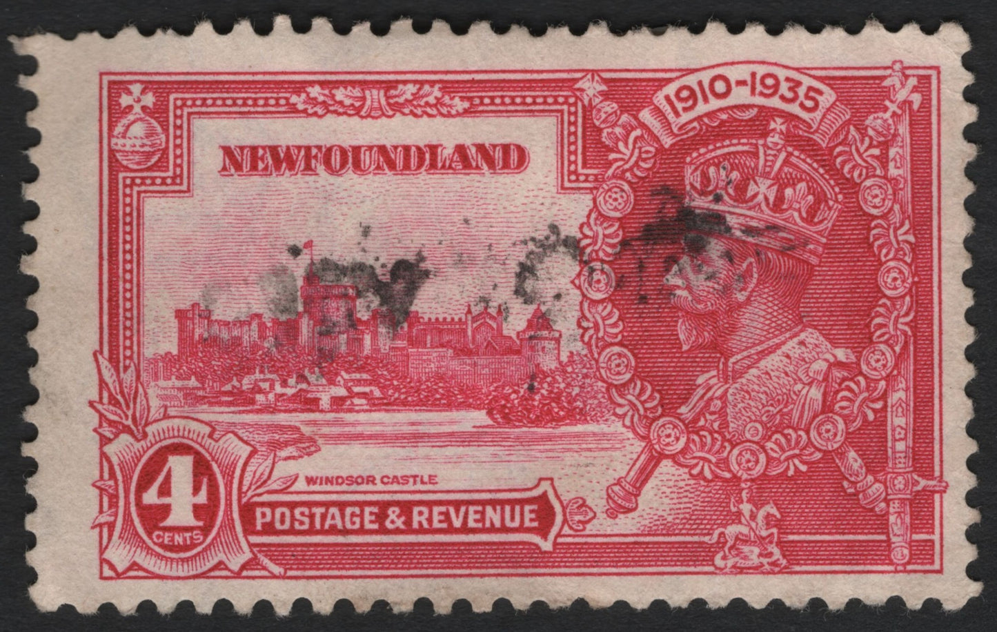 SCG9043 - Newfoundland 4 Cents “Windsor Castle – Silver Jubilee” (1935)