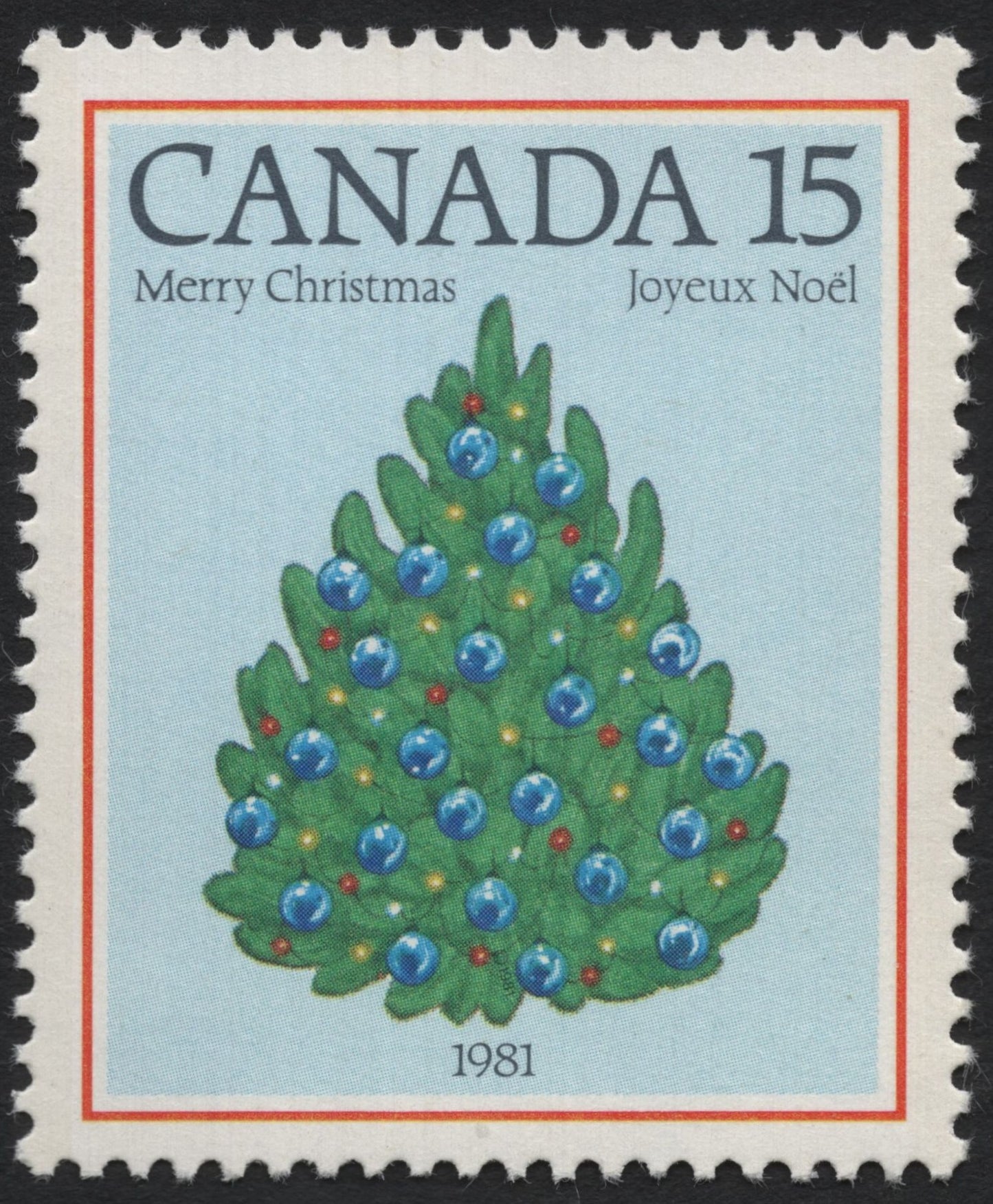 SCG7609 - Canada 1981 – Merry Christmas (Christmas Tree Design)