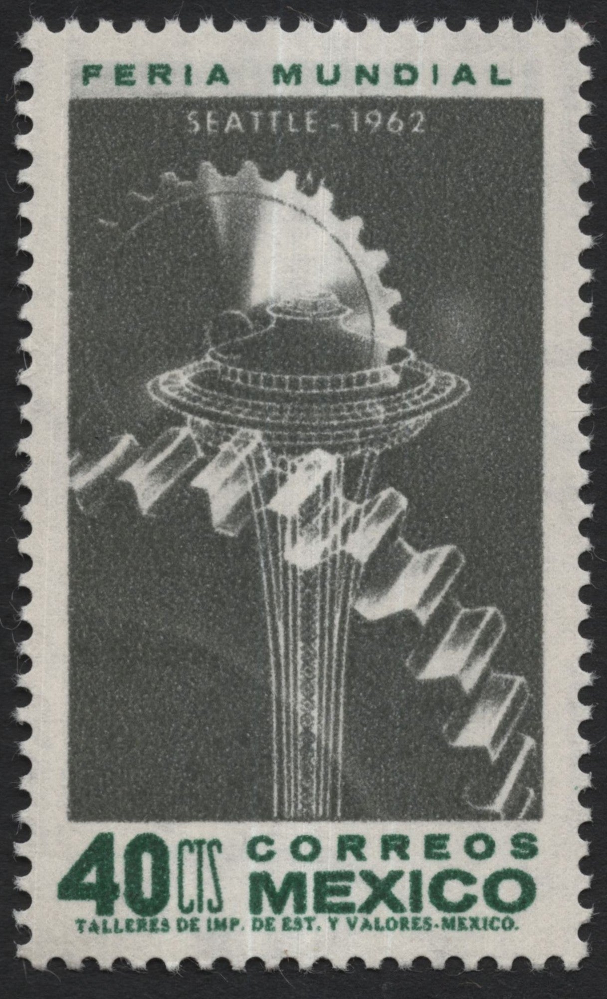 SCG7621 - Mexico 1962 – Seattle World’s Fair (Feria Mundial) 40 Centavos