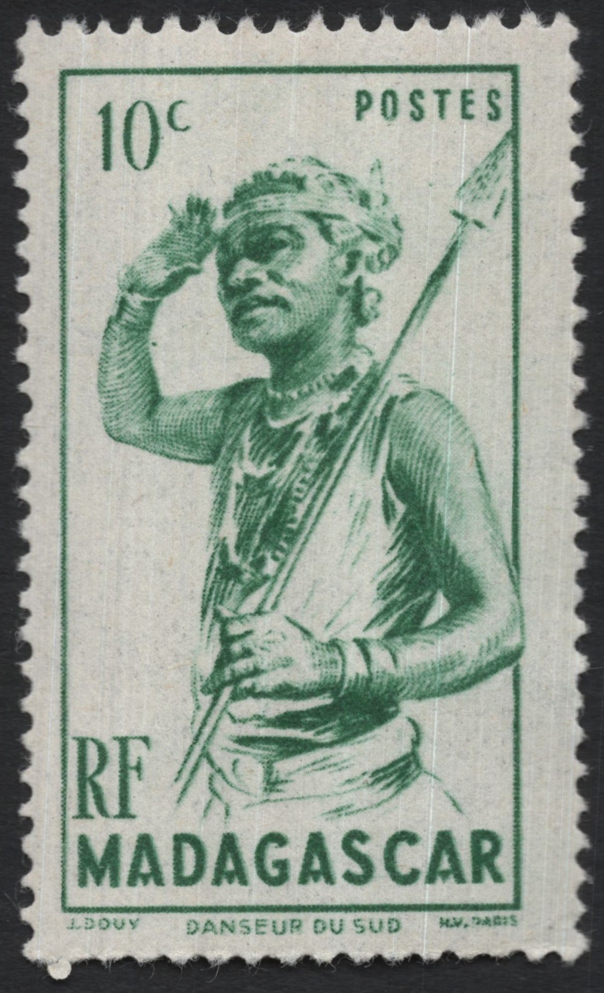 SCG7624 - Madagascar 10c “Danseur du Sud” (Southern Dancer)