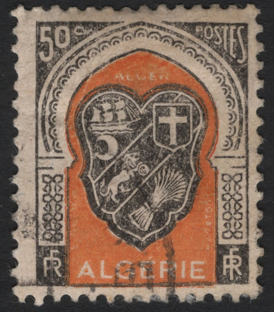 SCG8861 - Algeria – 50 Centimes “Arms of Algiers” (1926) – French Colonial Issue