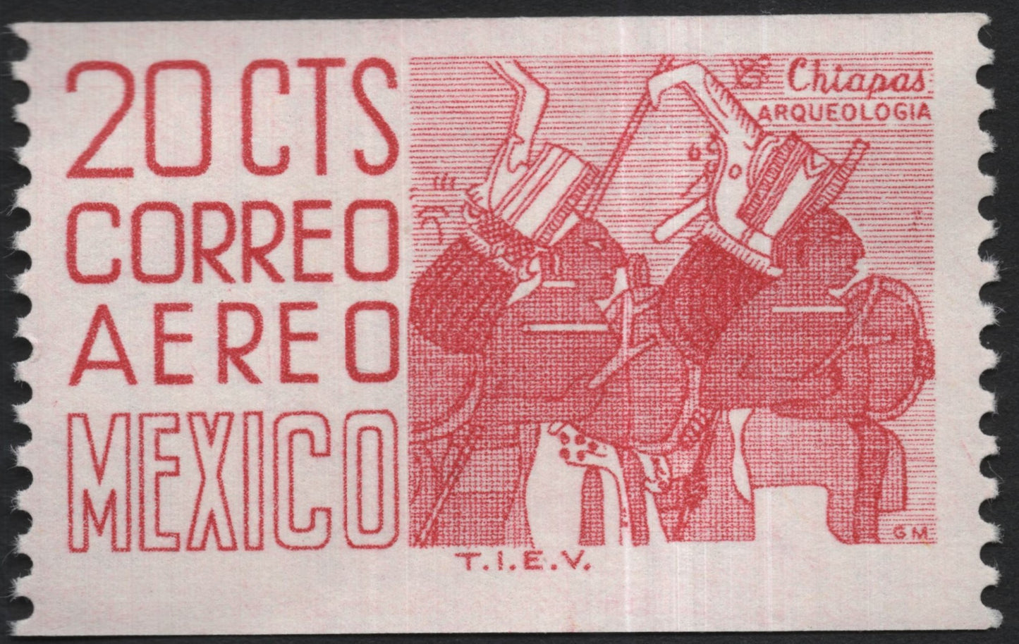 SCG7617 - Mexico – 20 Centavos Airmail “Chiapas Archaeology”