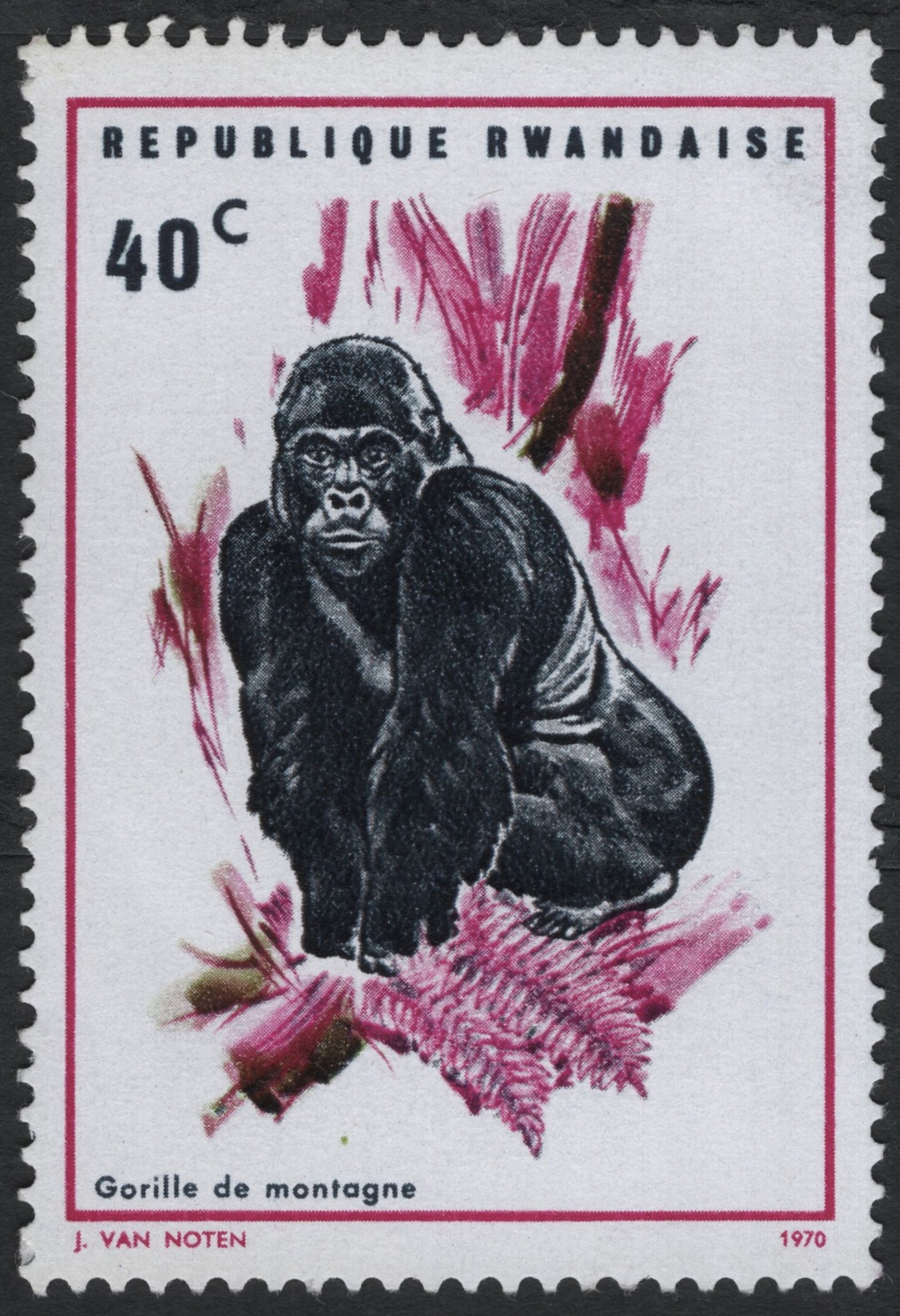 SCG7466 - Rwanda 1970 – Mountain Gorilla (Gorille de Montagne)