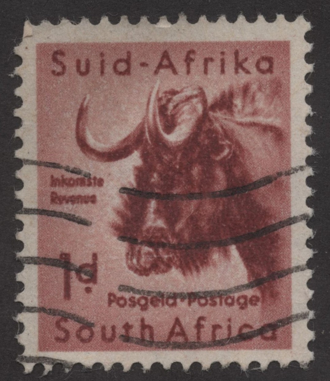 SCG243 Suid-Afrika / South Africa 1 Penny Wildlife Stamp – Used