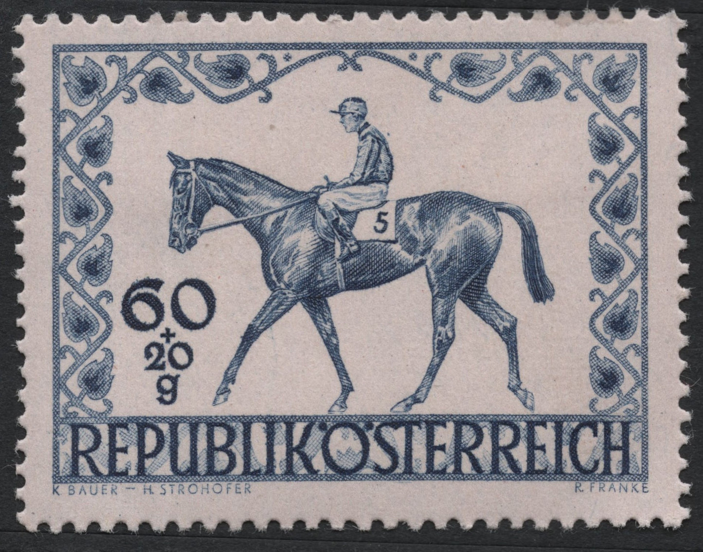 SCG7454 - Austria 1951 – Horse and Rider (Charity Issue)