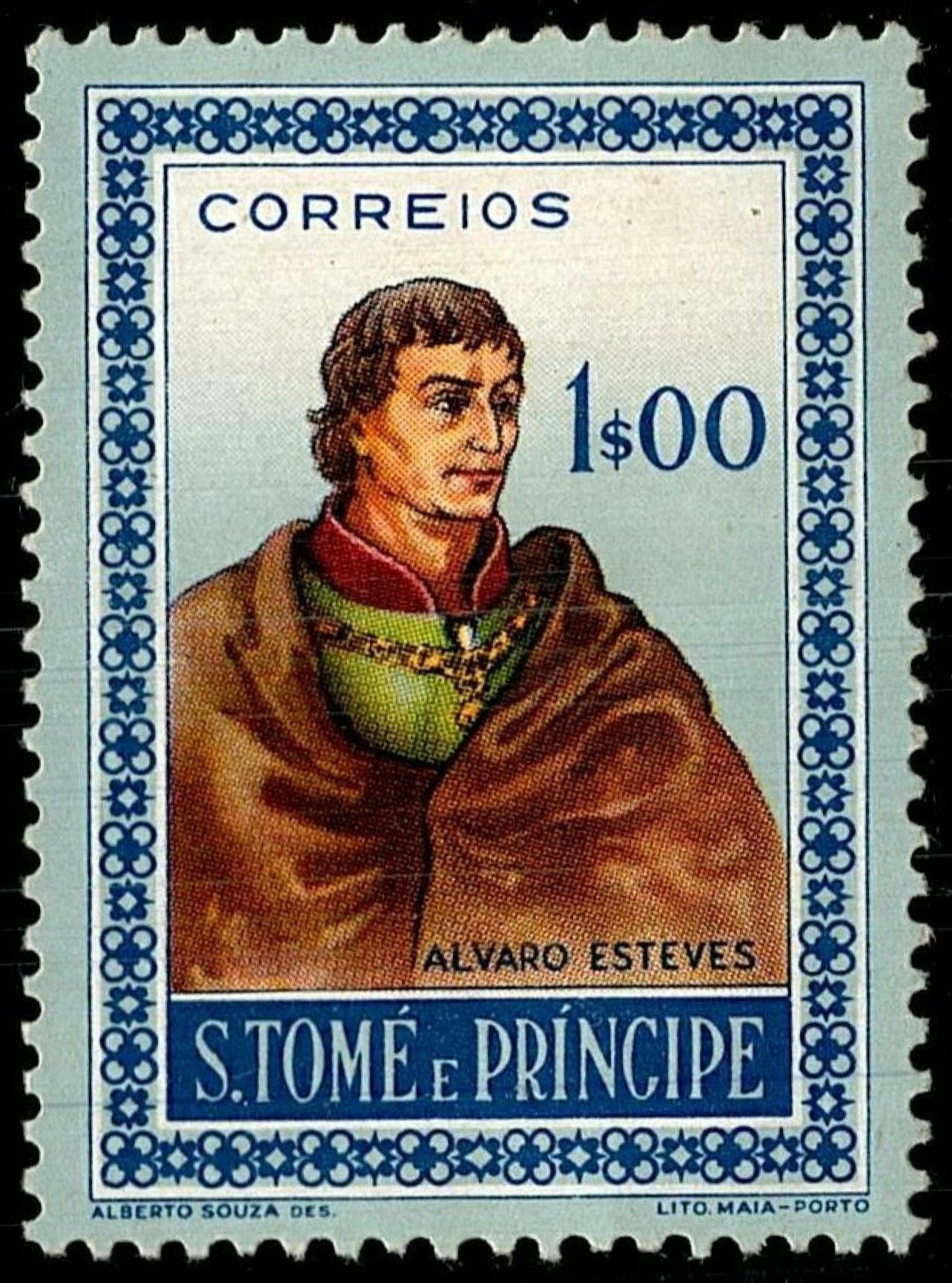 SCG794 - Álvaro Esteves Commemorative Stamp – São Tomé and Príncipe
