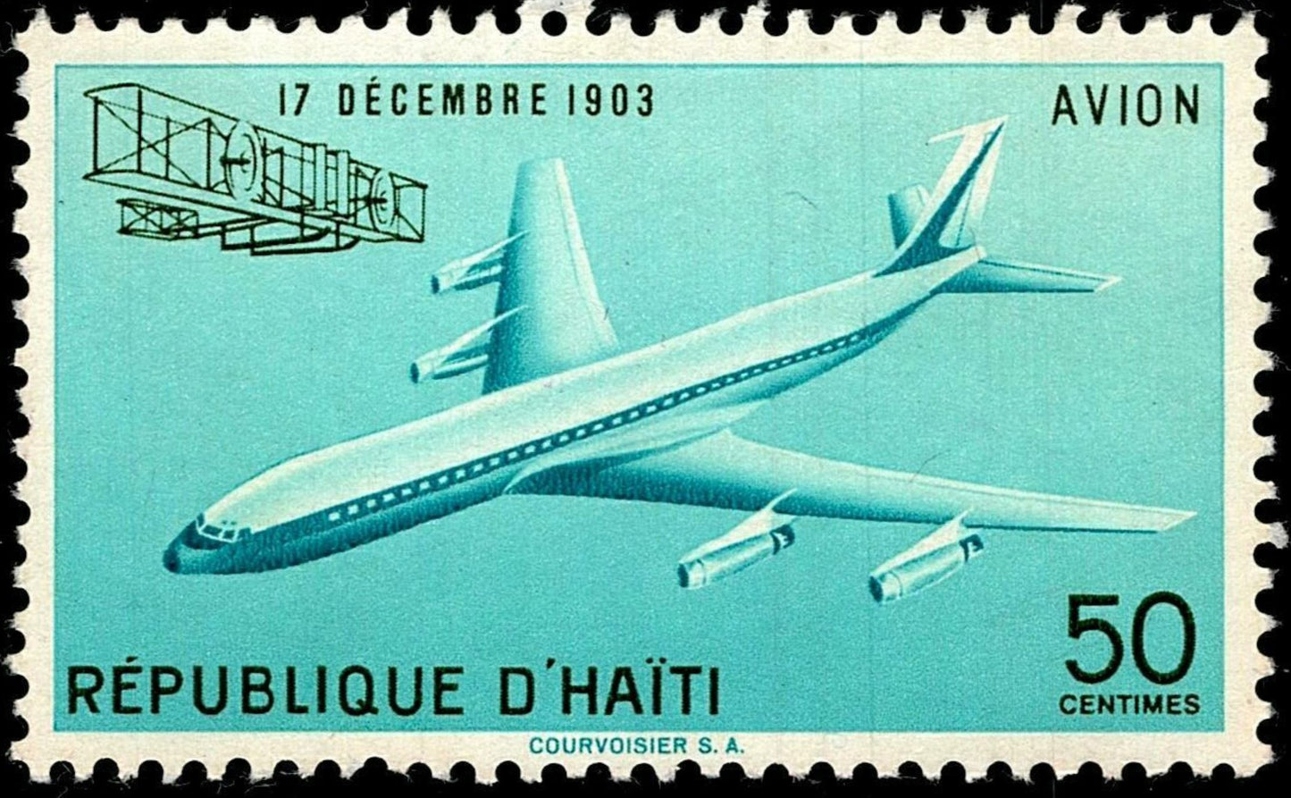 SCG787 - Haiti 50 Centimes Stamp – Evolution of Aviation