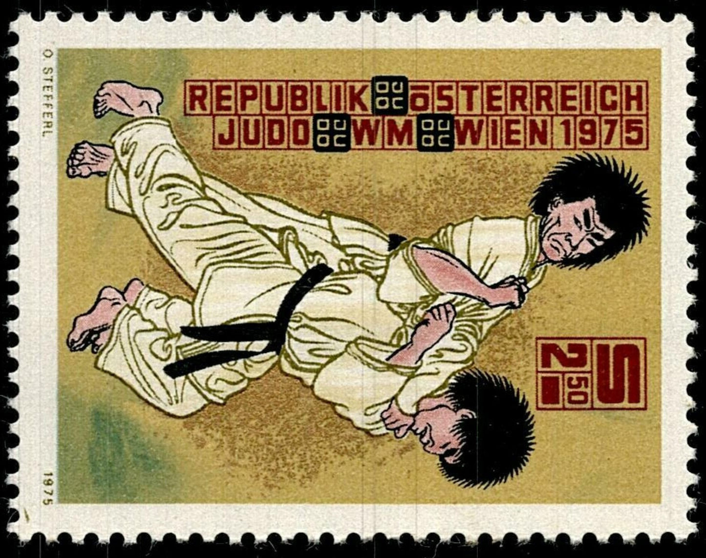 SCG788 - Austria 1975 Judo World Championship Stamp