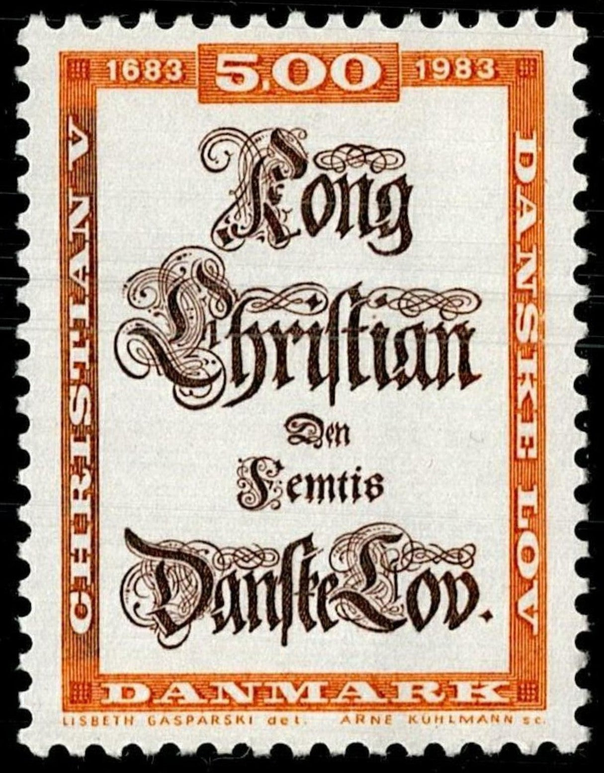 SCG822 - Denmark 1983 – 300 Years of Danish Law (Christian V)