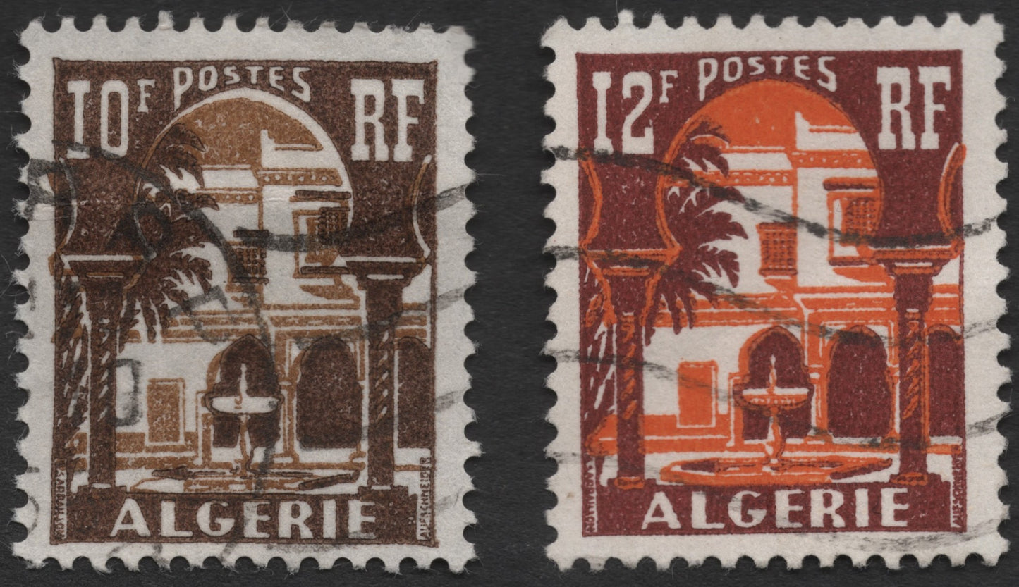 SCG717 - Algeria Courtyard Fountain Stamps (Used Pair)
