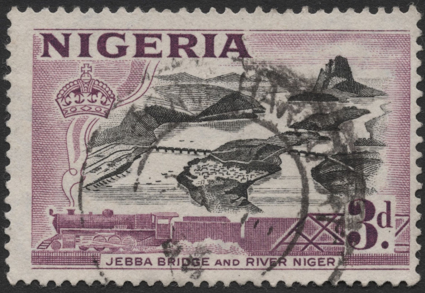 SCG720 - Nigeria Jebba Bridge & Tin Mining Stamp Pair (Used)