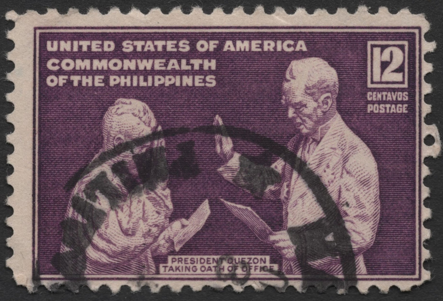 SCG718 -Philippines Commonwealth Stamps – President Quezon’s Oath