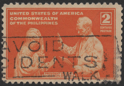 SCG718 -Philippines Commonwealth Stamps – President Quezon’s Oath