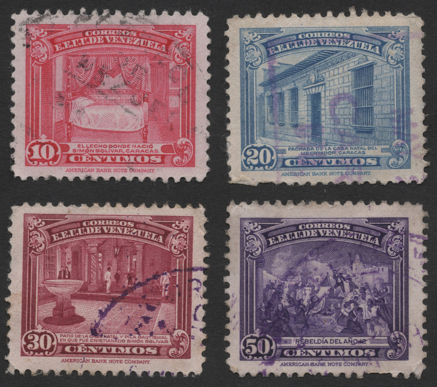 SCG728 - Venezuela Historic Simon Bolívar Stamp Set