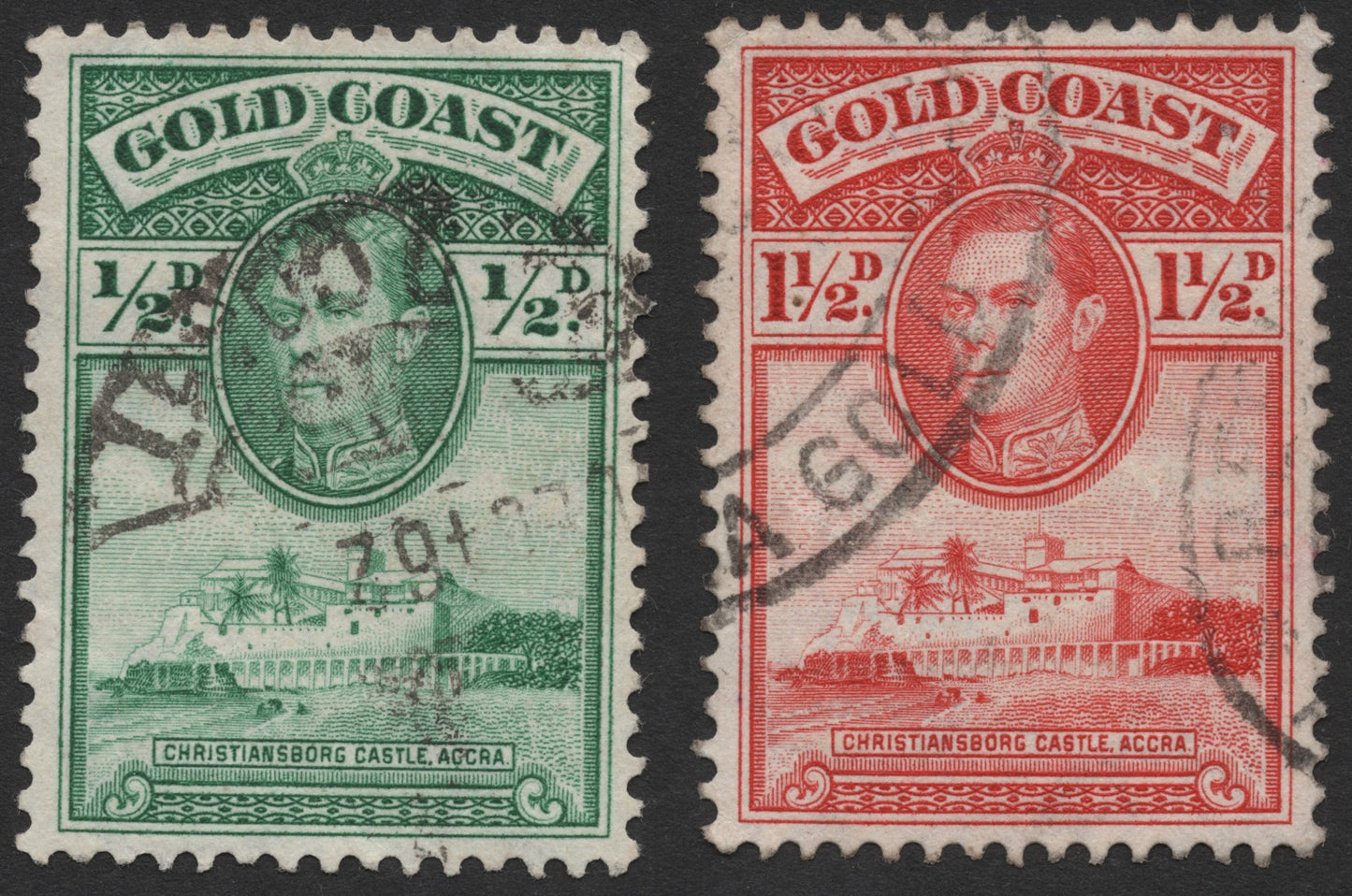 SCG729 - Gold Coast Christiansborg Castle Stamps Set