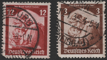 SCG730 - 1935 Deutsches Reich Saar Homecoming Pair