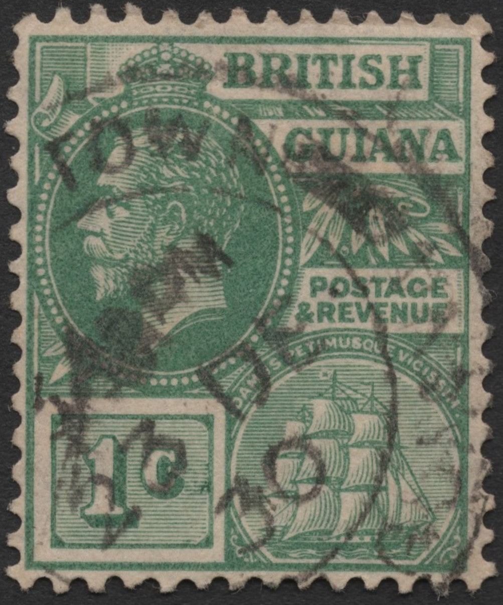 SCG714 - British Guiana King George V Ship Series Stamp Set (Used)