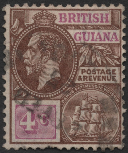 SCG714 - British Guiana King George V Ship Series Stamp Set (Used)