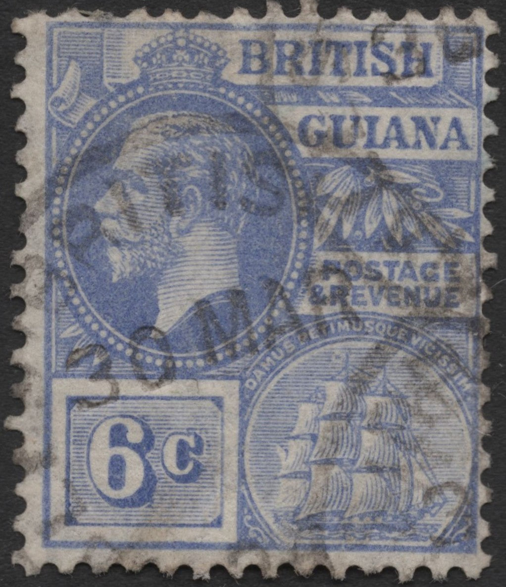 SCG714 - British Guiana King George V Ship Series Stamp Set (Used)