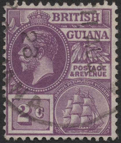 SCG714 - British Guiana King George V Ship Series Stamp Set (Used)