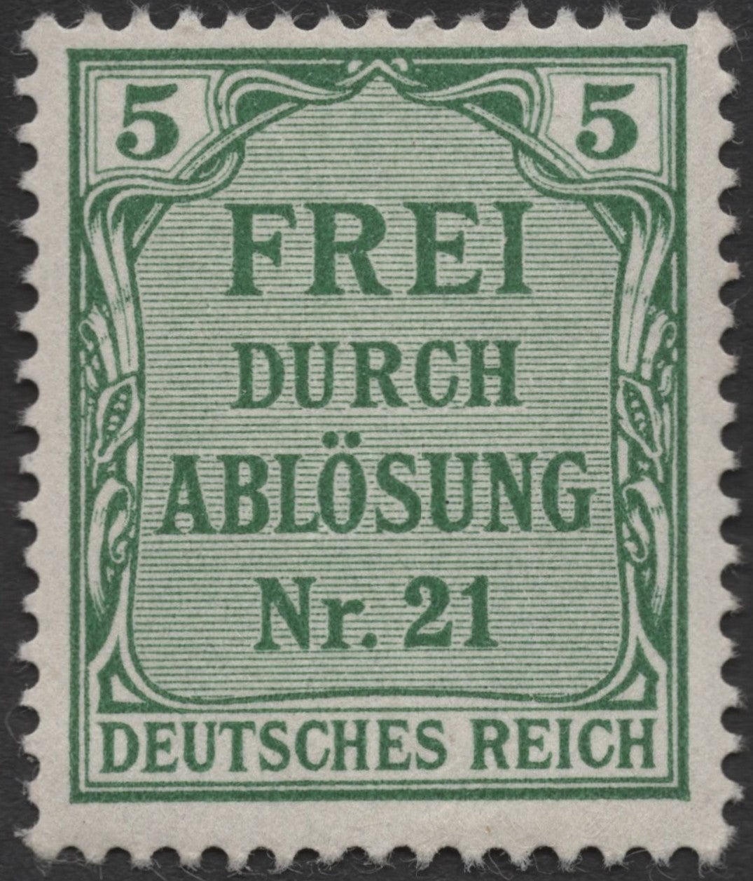 SCG722 - German Reich Ablösung Revenue Stamps Set