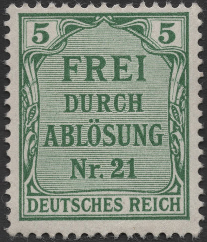 SCG722 - German Reich Ablösung Revenue Stamps Set