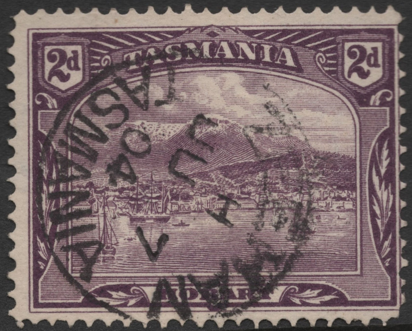 SCG721 - Tasmania 2d Hobart Harbour Stamps