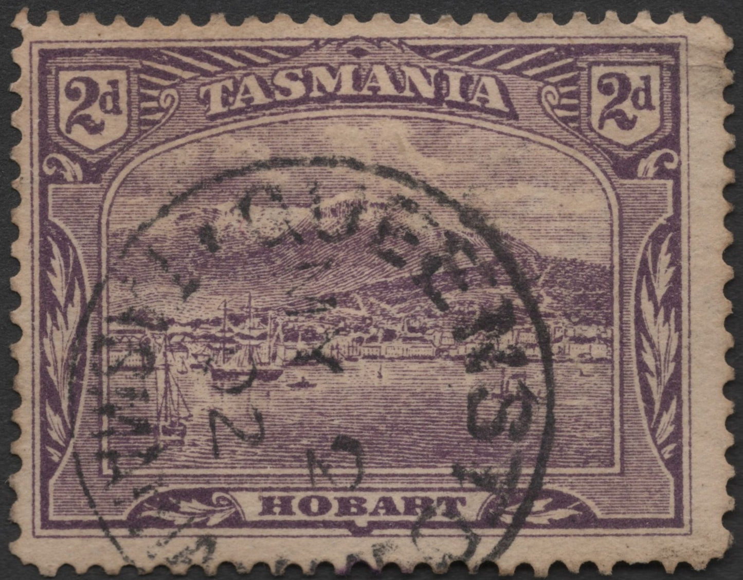 SCG721 - Tasmania 2d Hobart Harbour Stamps