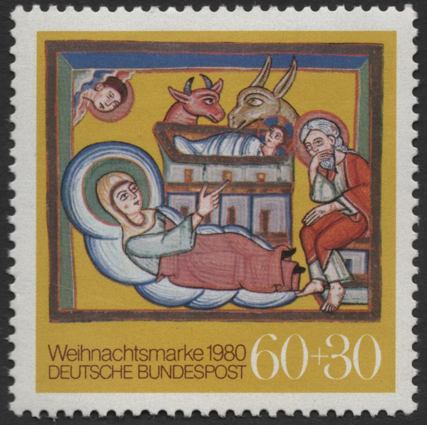 SCG825 - Germany 1980 – Christmas Stamp Nativity Scene