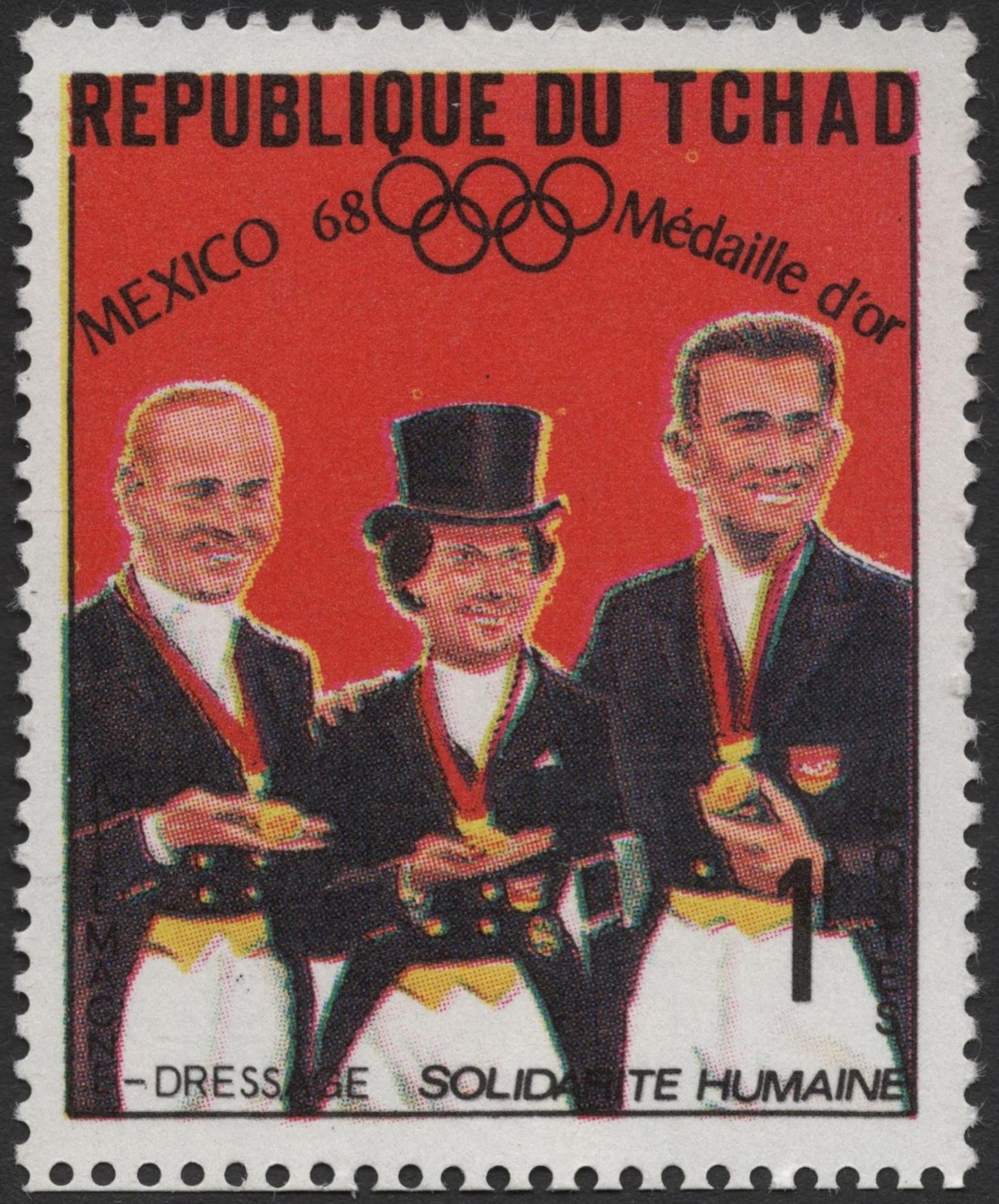 SCG826 - Chad – Mexico 1968 Olympic Gold Medalists (Dressage)