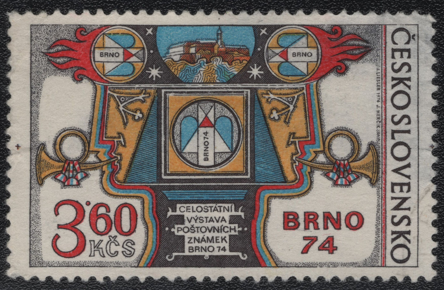 SCG907 - Brno 74 – National Stamp Show Commemorative