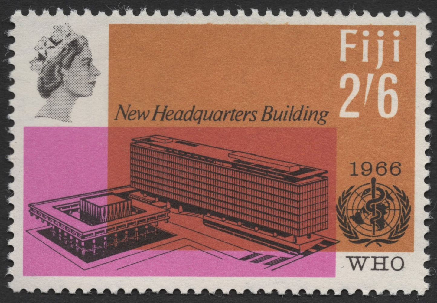 SCG940 - Fiji 1966 WHO Headquarters Inauguration Stamps