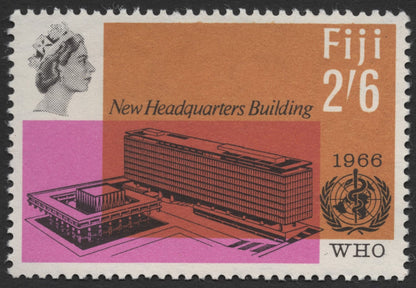 SCG940 - Fiji 1966 WHO Headquarters Inauguration Stamps