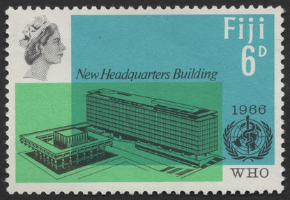 SCG940 - Fiji 1966 WHO Headquarters Inauguration Stamps