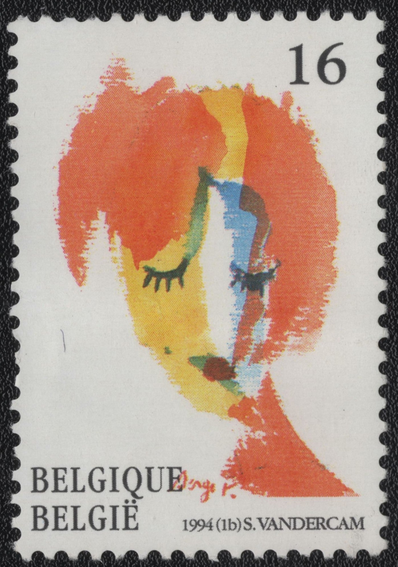 SCG1005 - 1994 Belgium – Abstract Portrait by Serge Vandercam