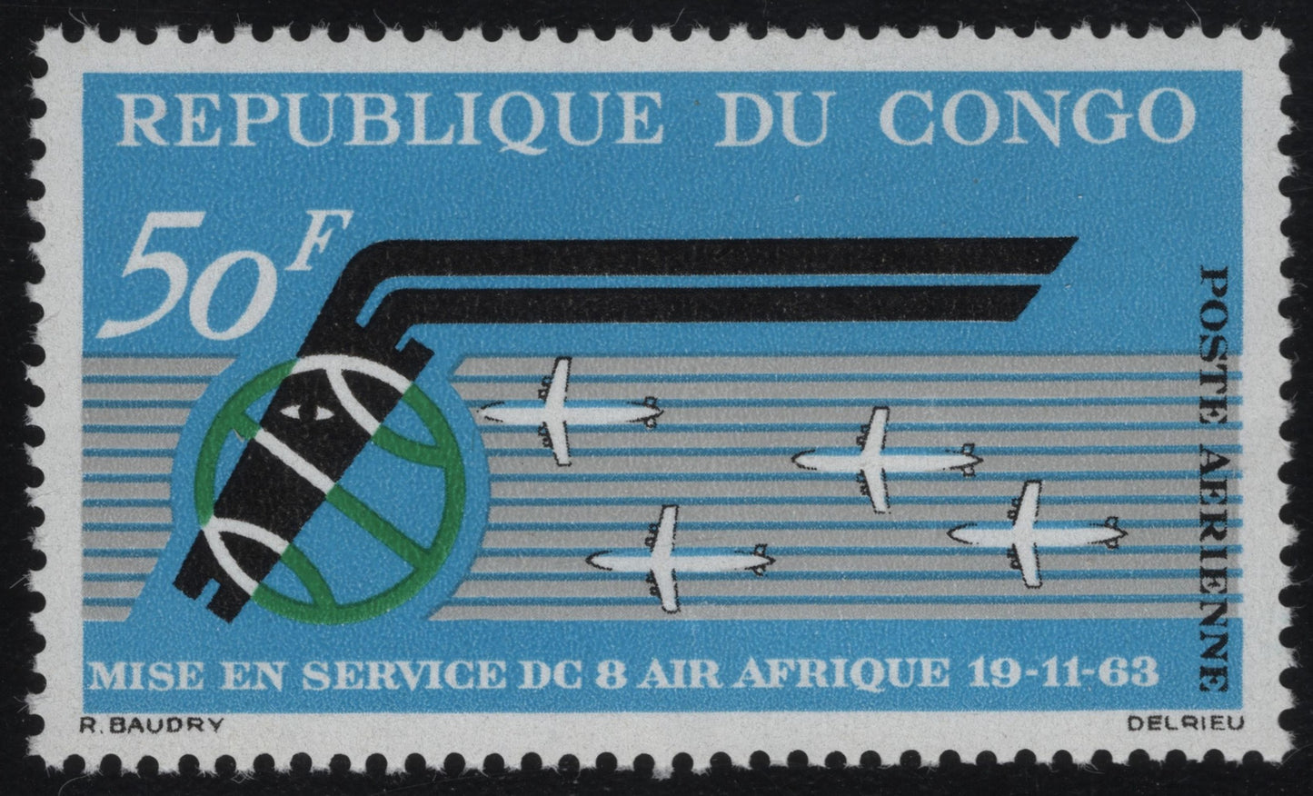 SCG1024 - Republic of Congo Airmail – Launch of DC-8 Flights