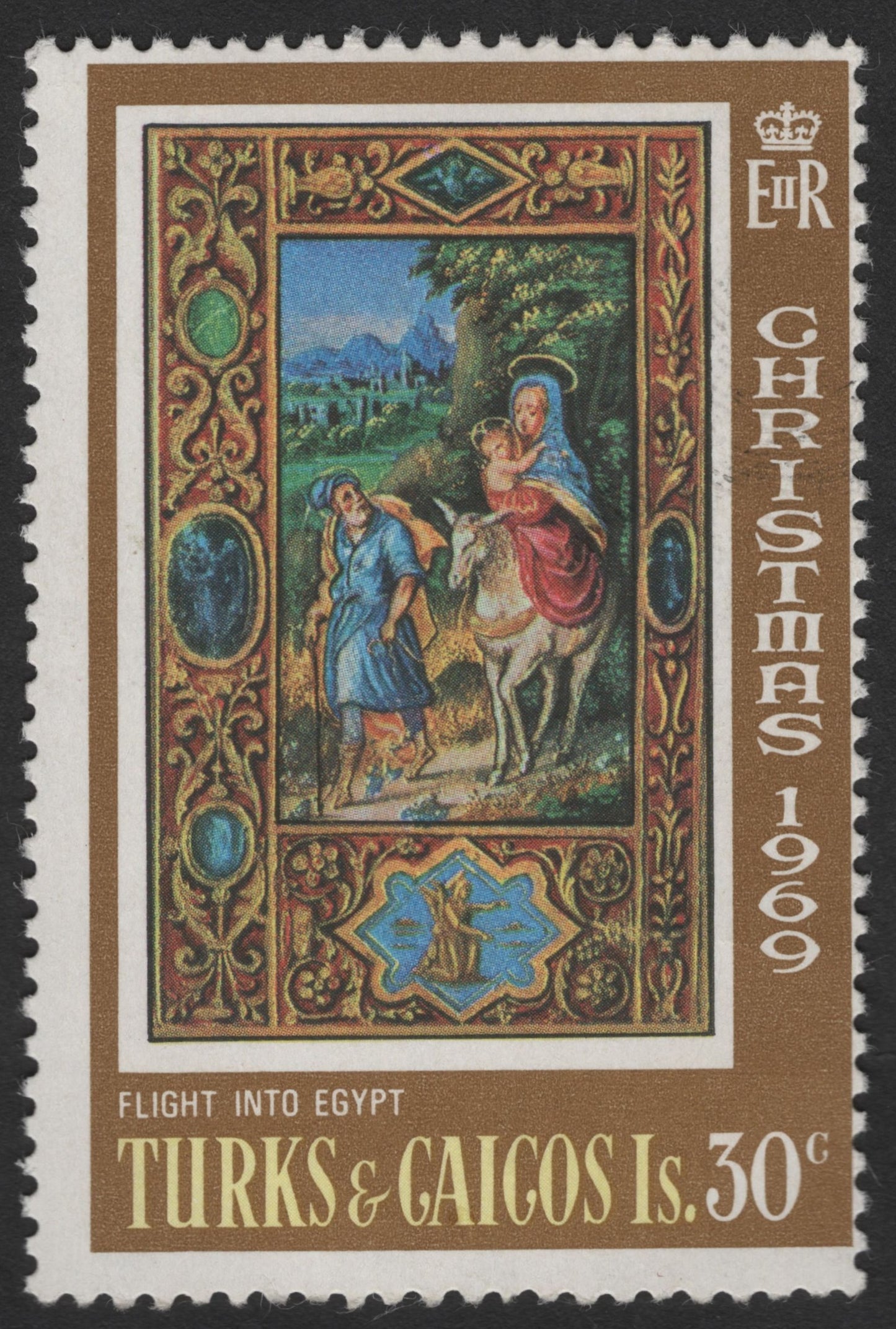 SCG1102 - Turks & Caicos 1969 – Christmas “Flight into Egypt” Stamp