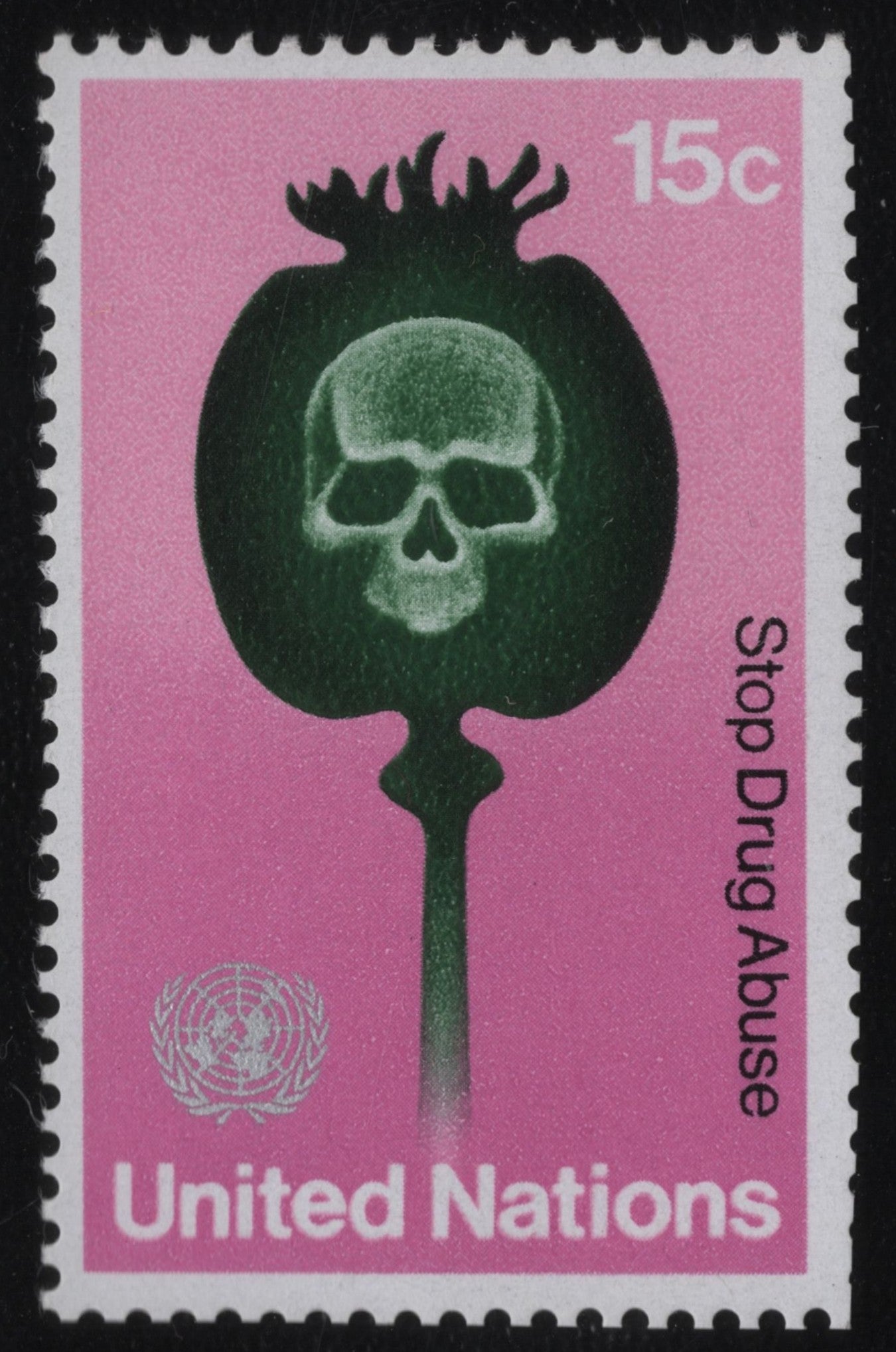 SCG1118 - United Nations 15c “Stop Drug Abuse” Stamp (1971)