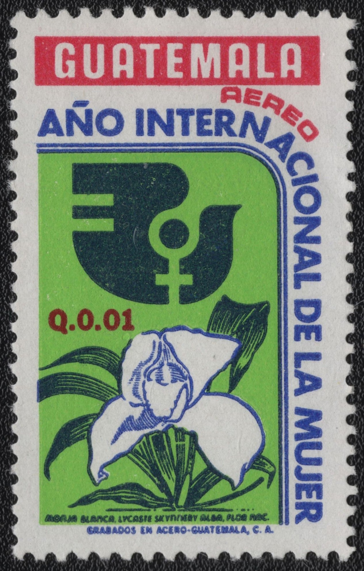 SCG1148 - Guatemala Airmail – International Women’s Year Stamp