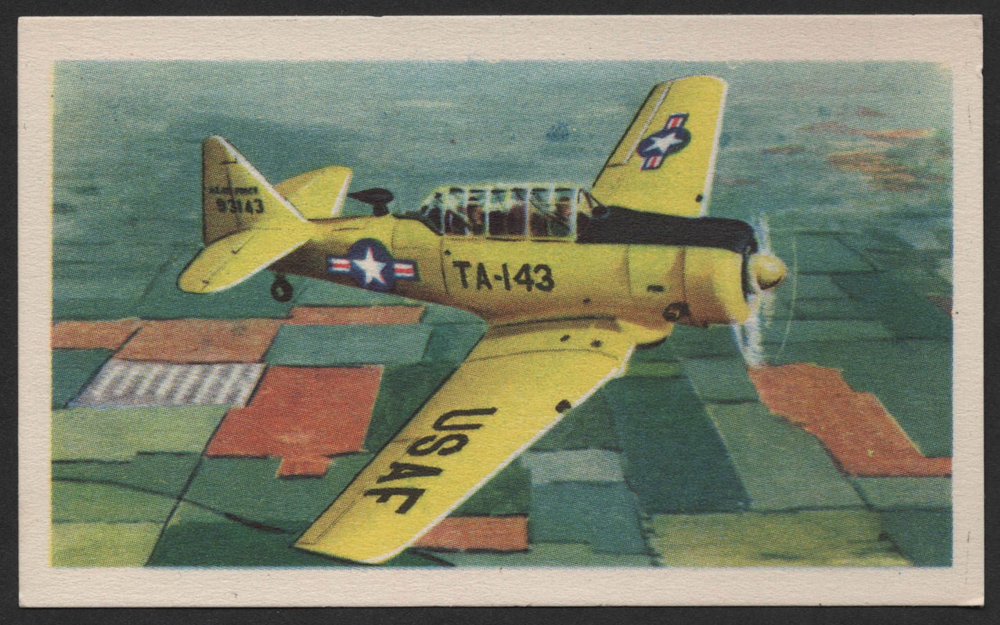 SCG1123 - USAF North American T-6 Texan Trainer – Vintage Aviation Label