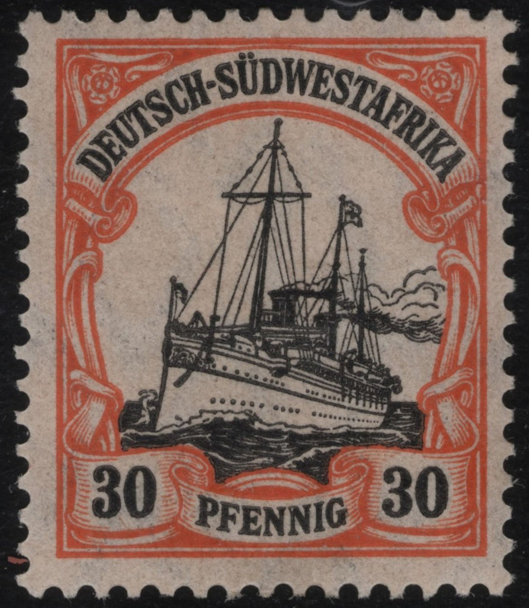 SCG1131 - German South West Africa Ship Stamp – 30 Pfennig