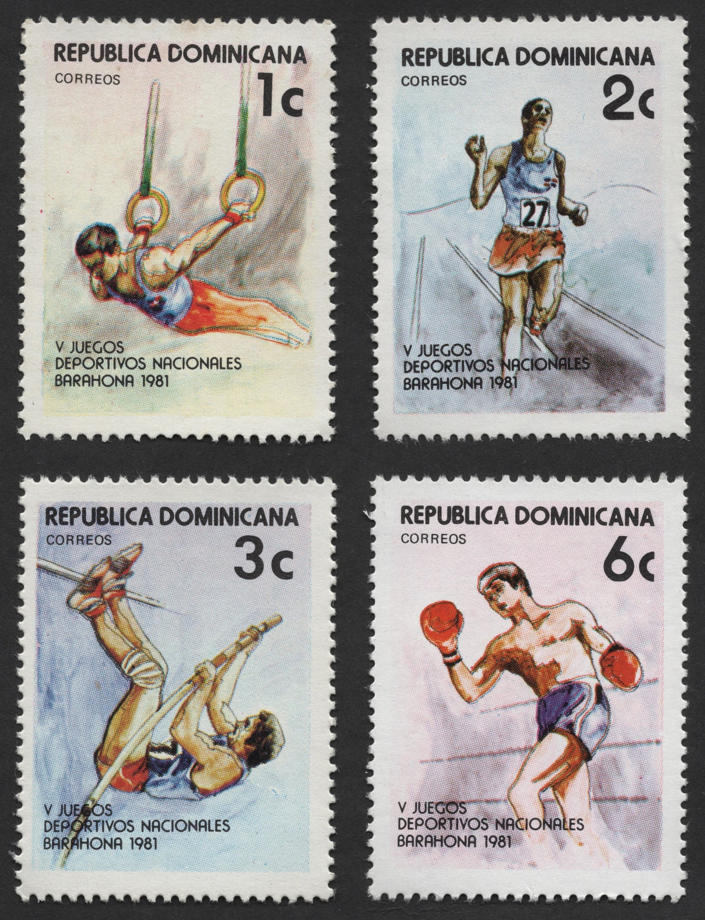 SCG1161 - Barahona 1981 – Dominican Athletics Stamp Set